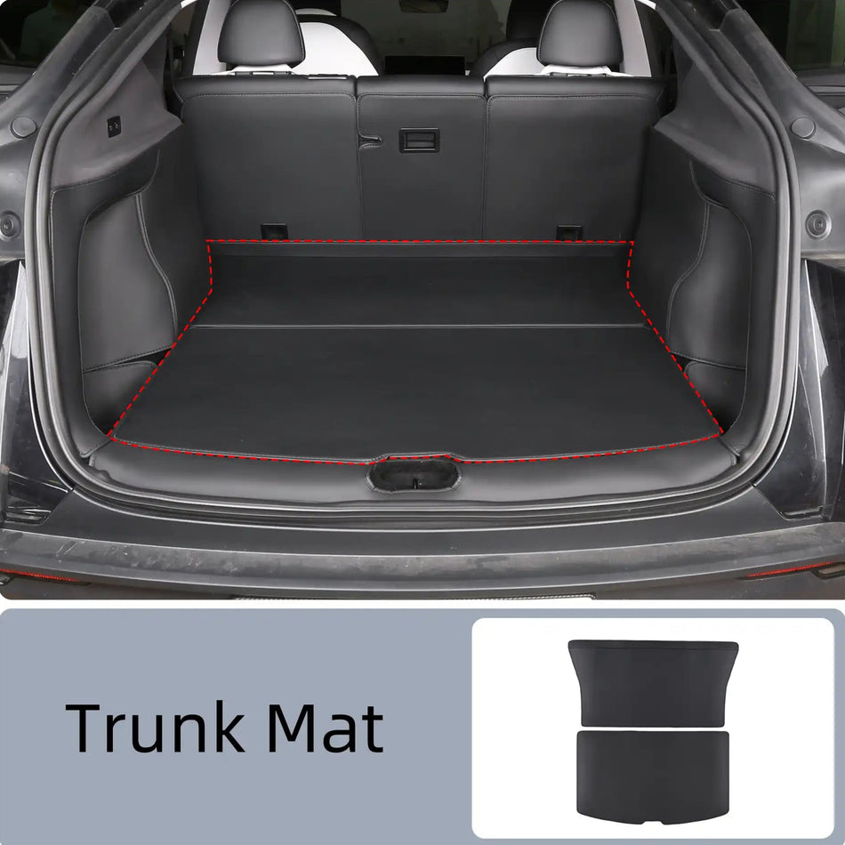 Leather Trunk Mat for Tesla Model Y/3