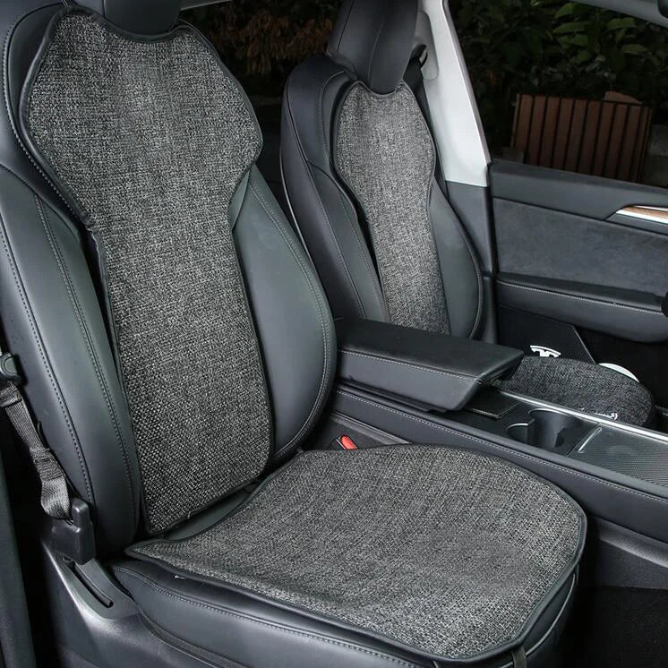 Linen Breathable Seat Cover for Tesla Model Y/3