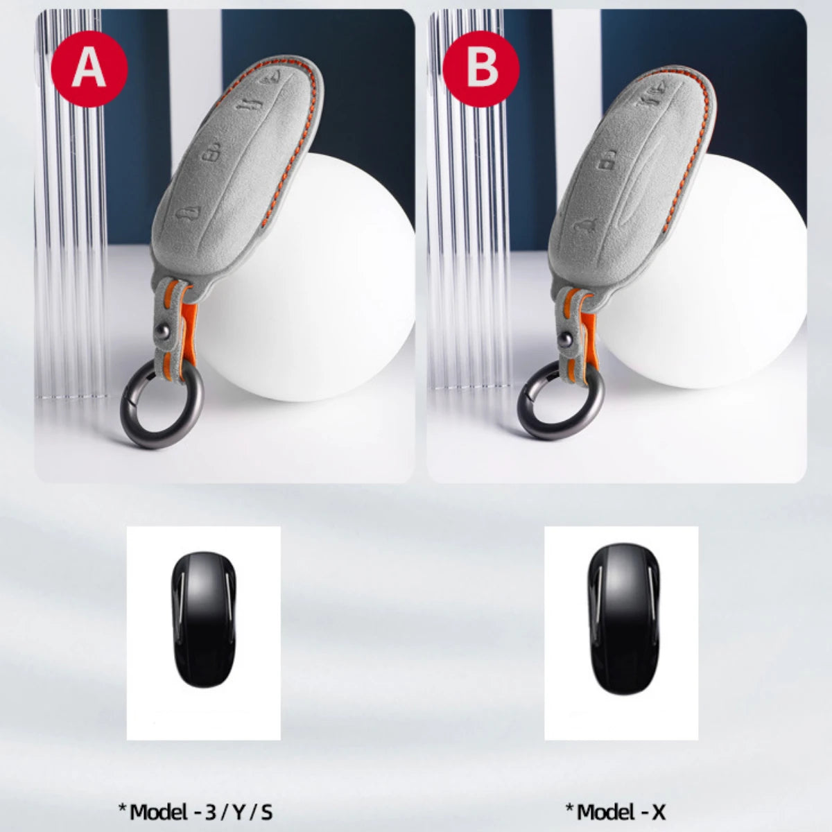 Alcantara Key Fob Cover for Tesla Model Y/3/X/S  Modtesla