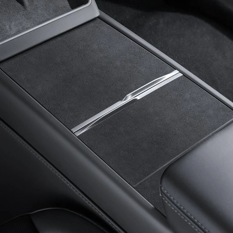 Suede Center Console Protector Cover for Tesla Model 3 Highland 2024+