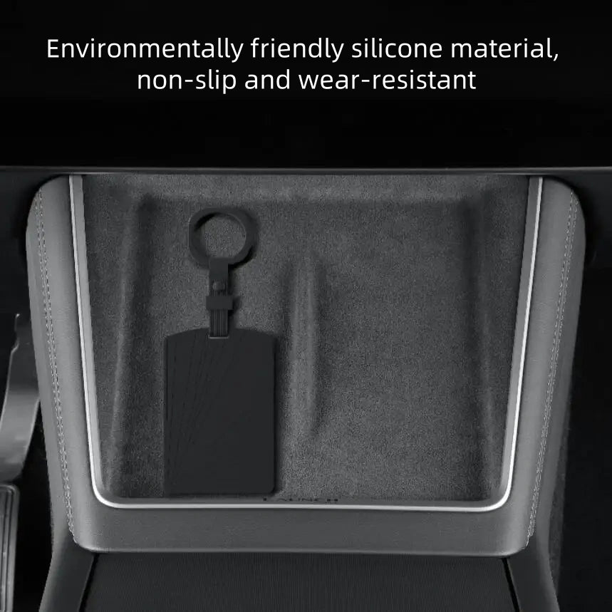 Silicone Key Card NFC Card Holder for Tesla Model Y Juniper 2025+