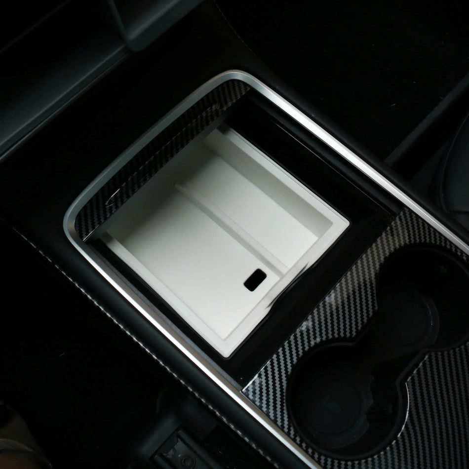 Double Layer Center Console Storage Box for Tesla Model Y/3