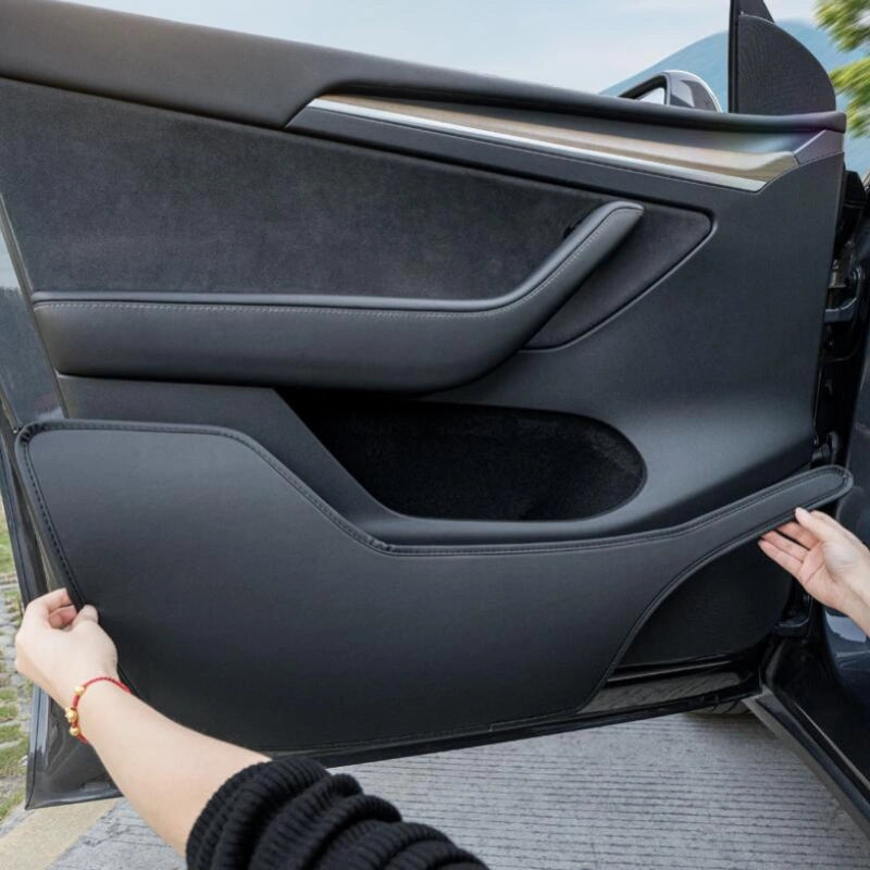 Leather Side Door Protector for Model Y/3