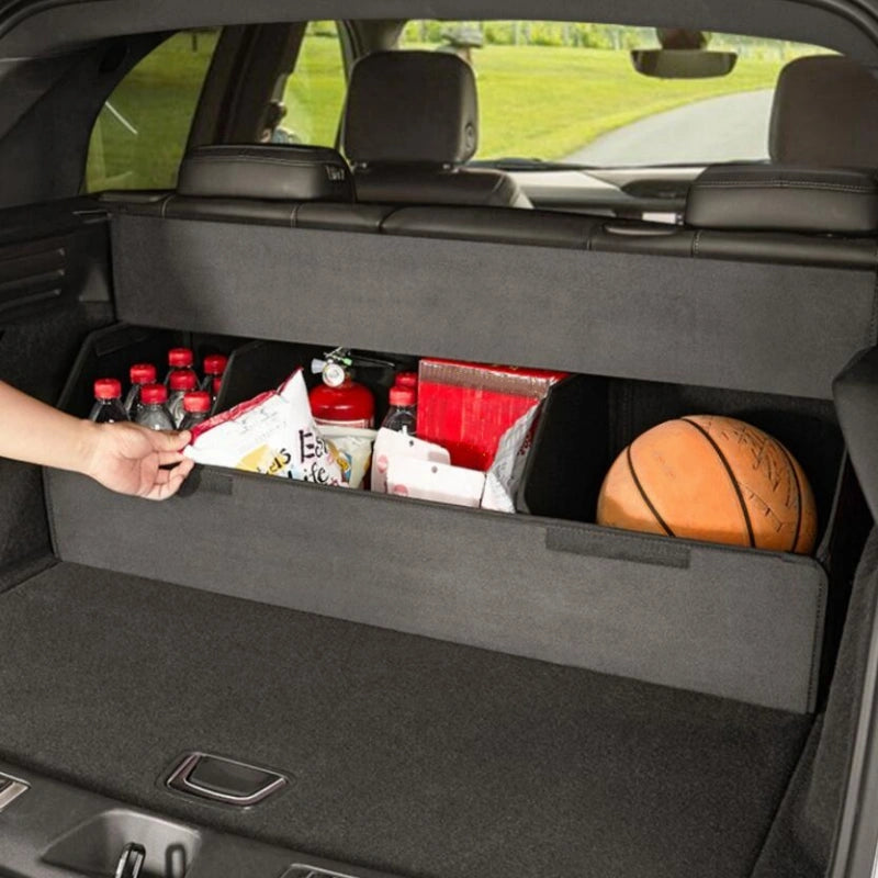 Suede Trunk Storage Box for Tesla Model Y/3