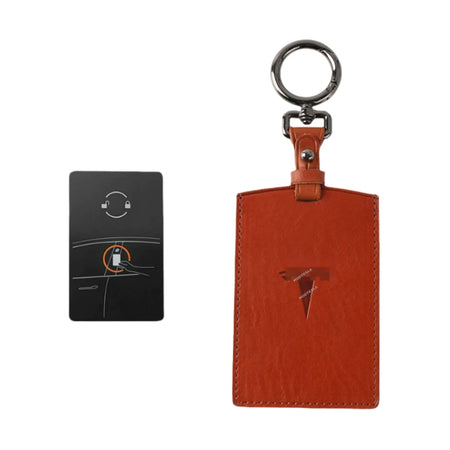 Leather Key Card Holder for Tesla  Modtesla