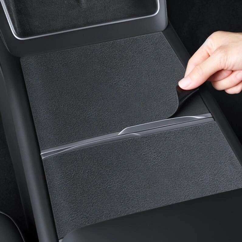 Suede Center Console Protector Cover for Tesla Model 3 Highland 2024+