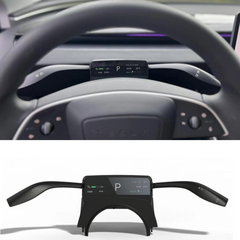 Gear Shift for Tesla Model Y Juniper / 3 Highland with Screen Dashboard Display