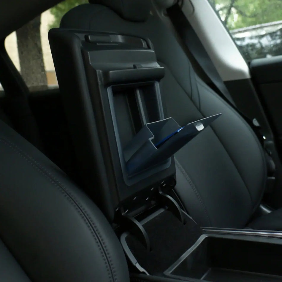 Magnetic Armrest Hidden Storage Box for Tesla Model Y/3