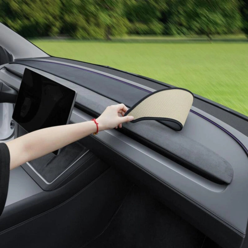 Flannel Dashboard Sunshade Mat for Tesla Model Y/3