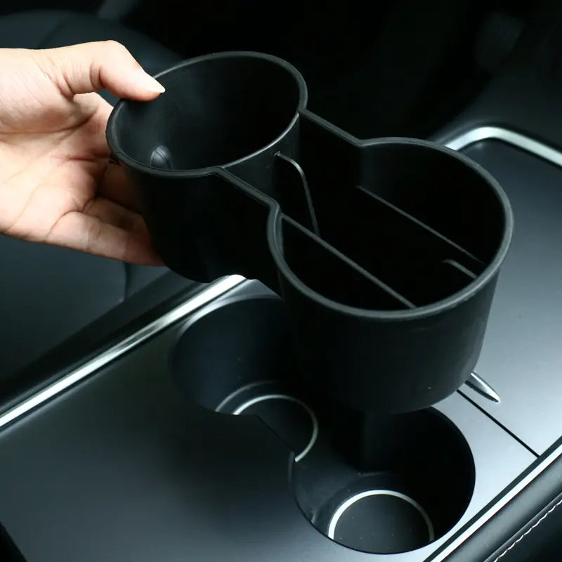 Cup Holder with Card Slots for Tesla Model 3  Modtesla