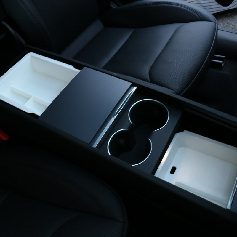 Double-Layered Center Console Storage Box for Tesla Model Y Juniper  Modtesla