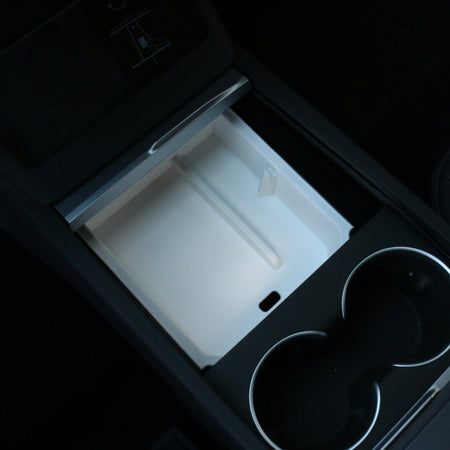 Double-Layered Center Console Storage Box for Tesla Model Y Juniper  Modtesla