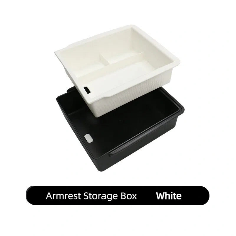 Double-Layered Center Console Storage Box for Tesla Model Y Juniper  Modtesla