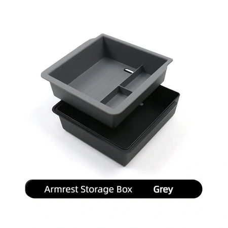 Double-Layered Center Console Storage Box for Tesla Model Y Juniper  Modtesla