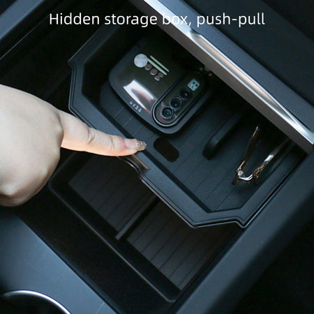 Double-Layered Center Console Storage Box for Tesla Model Y Juniper  Modtesla