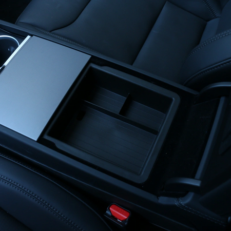 Double-Layered Center Console Storage Box for Tesla Model Y Juniper  Modtesla