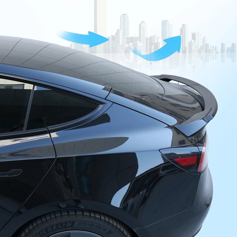 Sporty Rear Spoiler Wing for Tesla Model 3  Modtesla