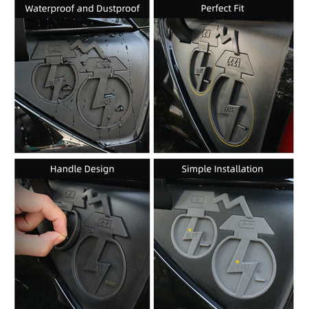 Integrated Charging Port Cover for Tesla Model Y 2019-2024  Modtesla