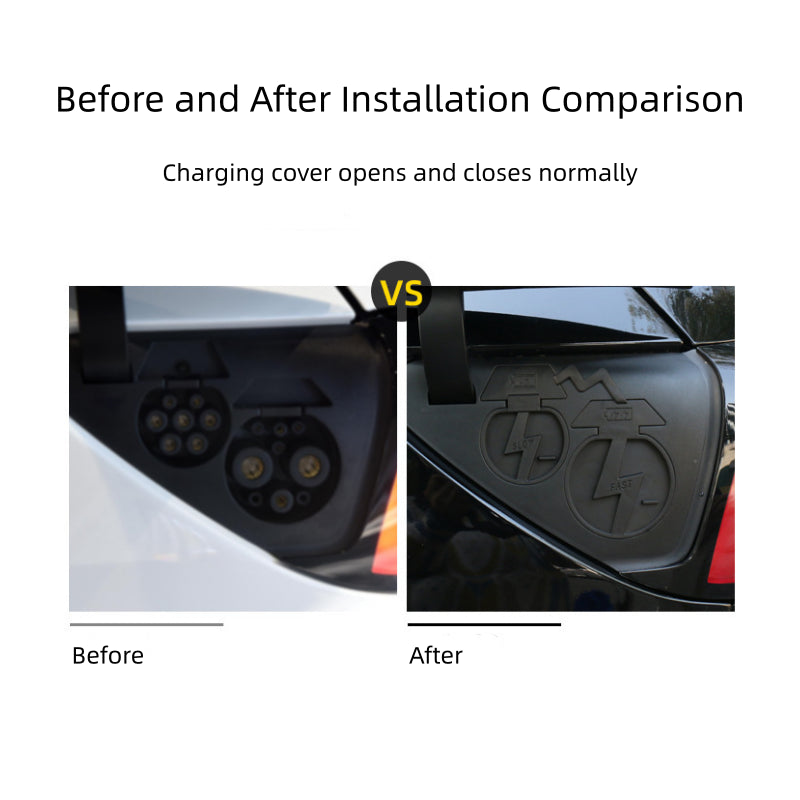 Integrated Charging Port Cover for Tesla Model Y 2019-2024  Modtesla