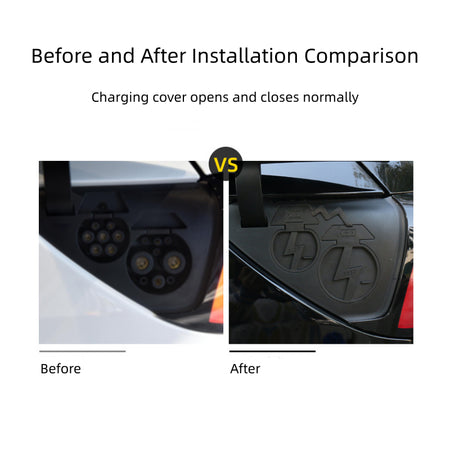 Integrated Charging Port Cover for Tesla Model Y 2019-2024  Modtesla