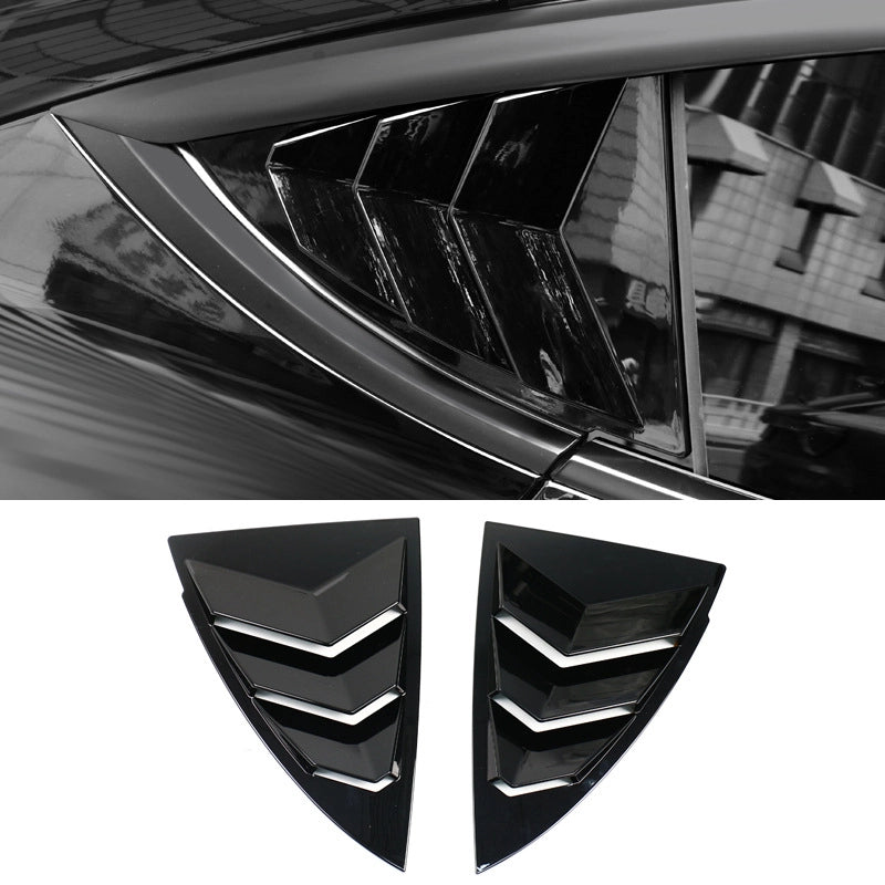 Rear Side Window Louvers Cover for Tesla Model Y 2019-2024  Modtesla
