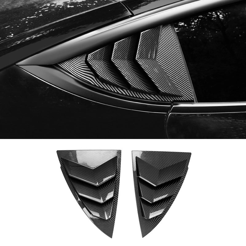 Rear Side Window Louvers Cover for Tesla Model Y 2019-2024  Modtesla