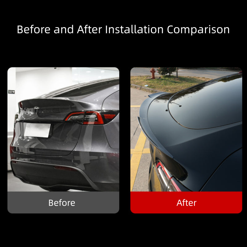 Rear Spoiler Wing Sporty Style for Tesla Model Y 2019-2024  Modtesla