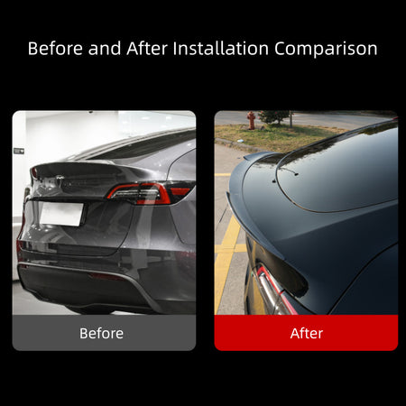Rear Spoiler Wing Sporty Style for Tesla Model Y 2019-2024  Modtesla