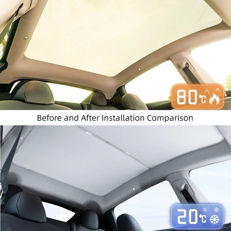 Split Roof Sunshade for Tesla Model Y 2019-2024  Modtesla
