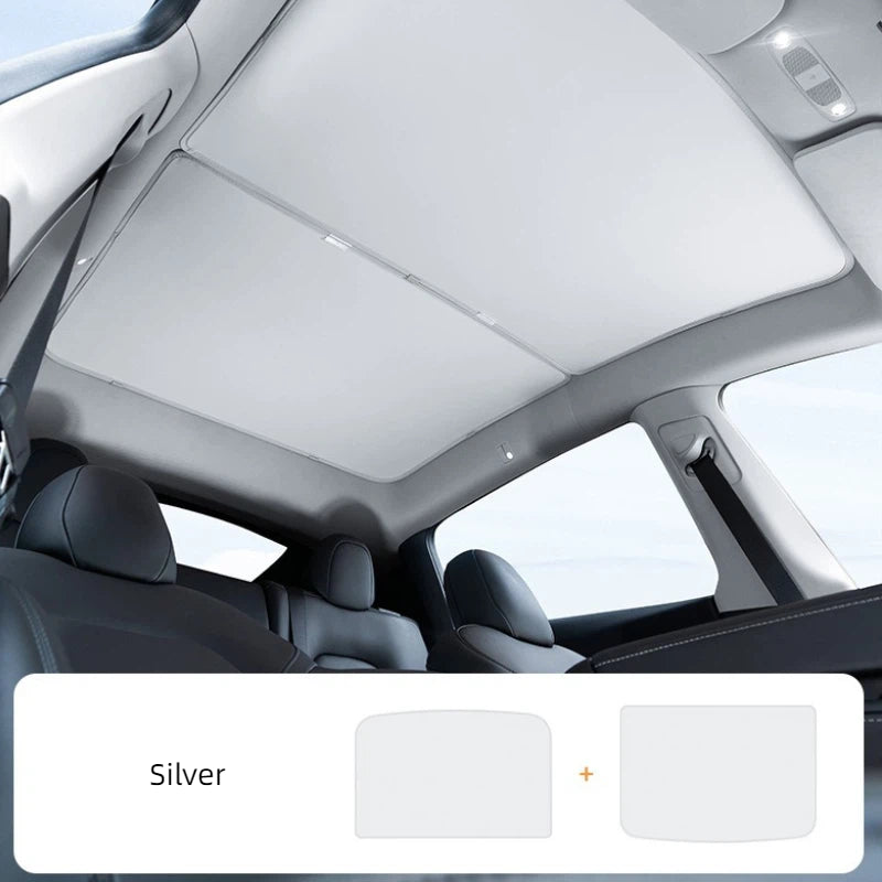 Split Roof Sunshade for Tesla Model Y 2019-2024  Modtesla