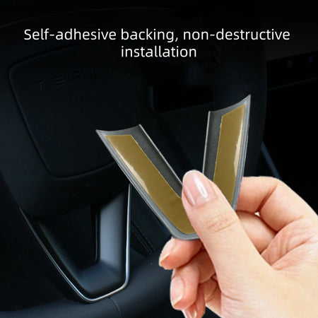 Steering Wheel V-Cover for Tesla Model Y Juniper  Modtesla