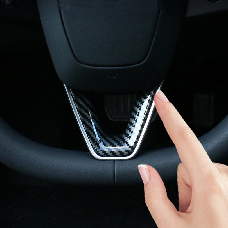 Steering Wheel V-Cover for Tesla Model Y Juniper  Modtesla