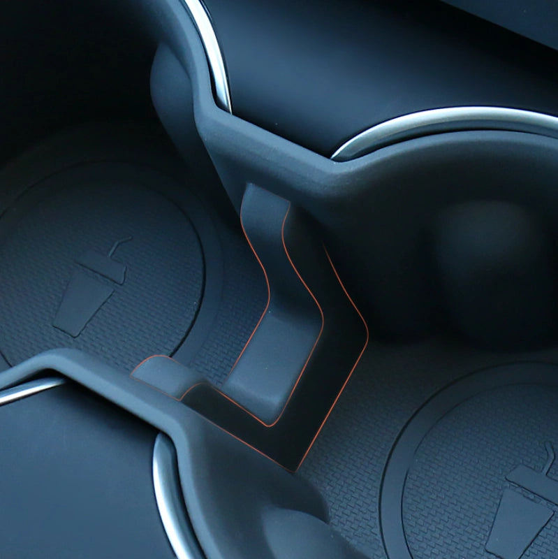 TPE Center Console Cup Holder Insert for Tesla Model Y 2019-2024  Modtesla