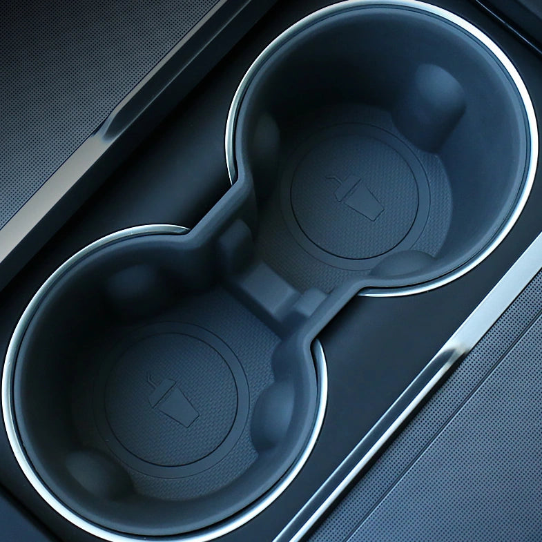 TPE Center Console Cup Holder Insert for Tesla Model Y 2019-2024  Modtesla