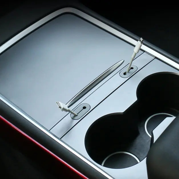 Center Console Charging Cable Organizer for Tesla Model Y 2019-2024