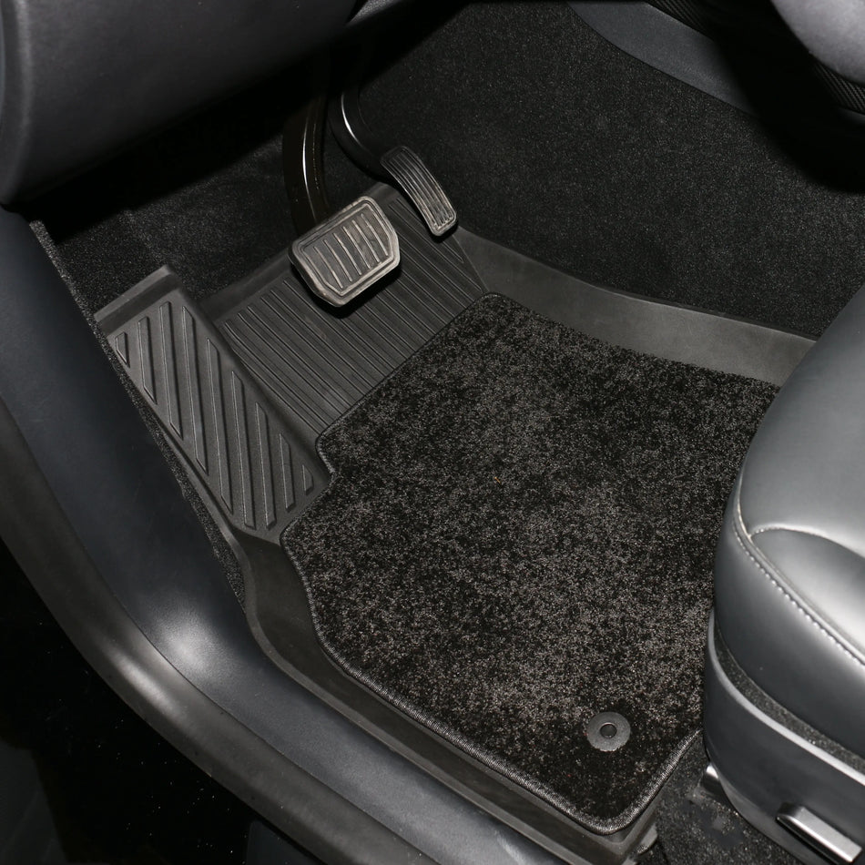TPE Double Layer Floor Mats for Tesla Model Y 2019-2024