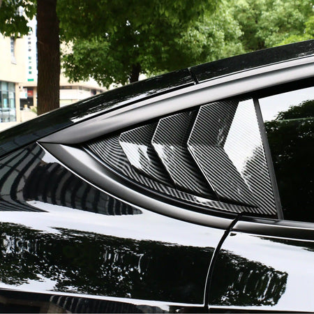 Rear Side Window Louvers Cover for Tesla Model Y 2019-2024  Modtesla