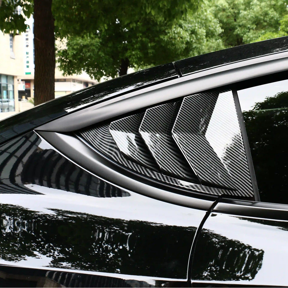 Rear Side Window Louvers Cover for Tesla Model Y 2019-2024  Modtesla