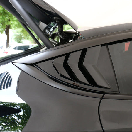 Rear Side Window Louvers Cover for Tesla Model Y 2019-2024  Modtesla