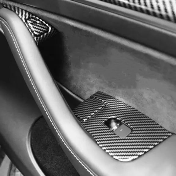 Window Button Switch Trim Cover Kit for Tesla Model Y 2019-2024 (14pcs)