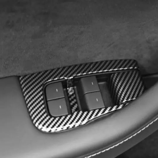 Window Button Switch Trim Cover Kit for Tesla Model Y 2019-2024 (14pcs)