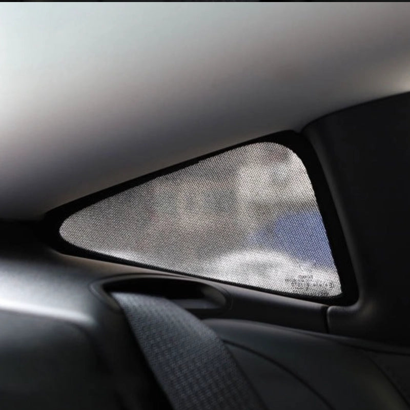 Triangular Window Shades for Tesla Model Y 2019-2024  Modtesla